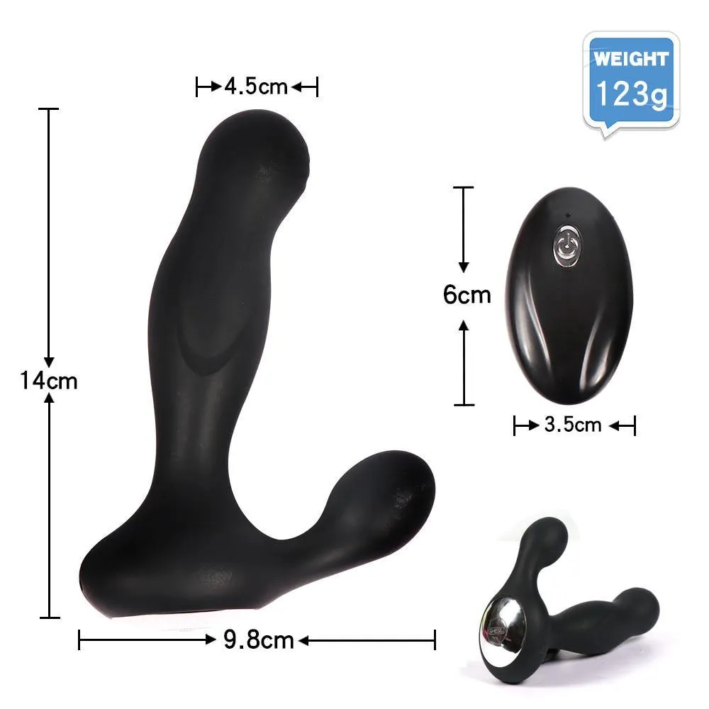10 Modes Remote Control G-Spot Vibrator Male Prostate Massager