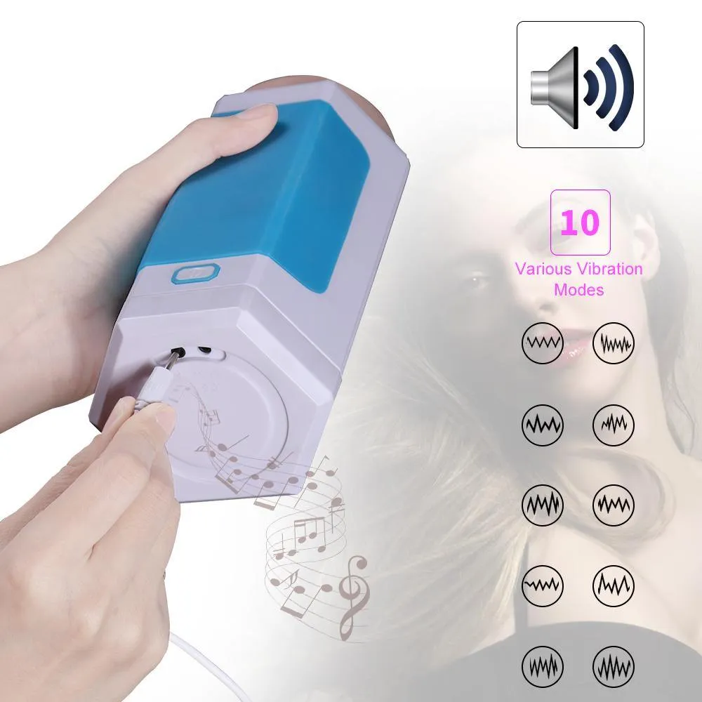 10 Vibration Modes Masturbator Cup