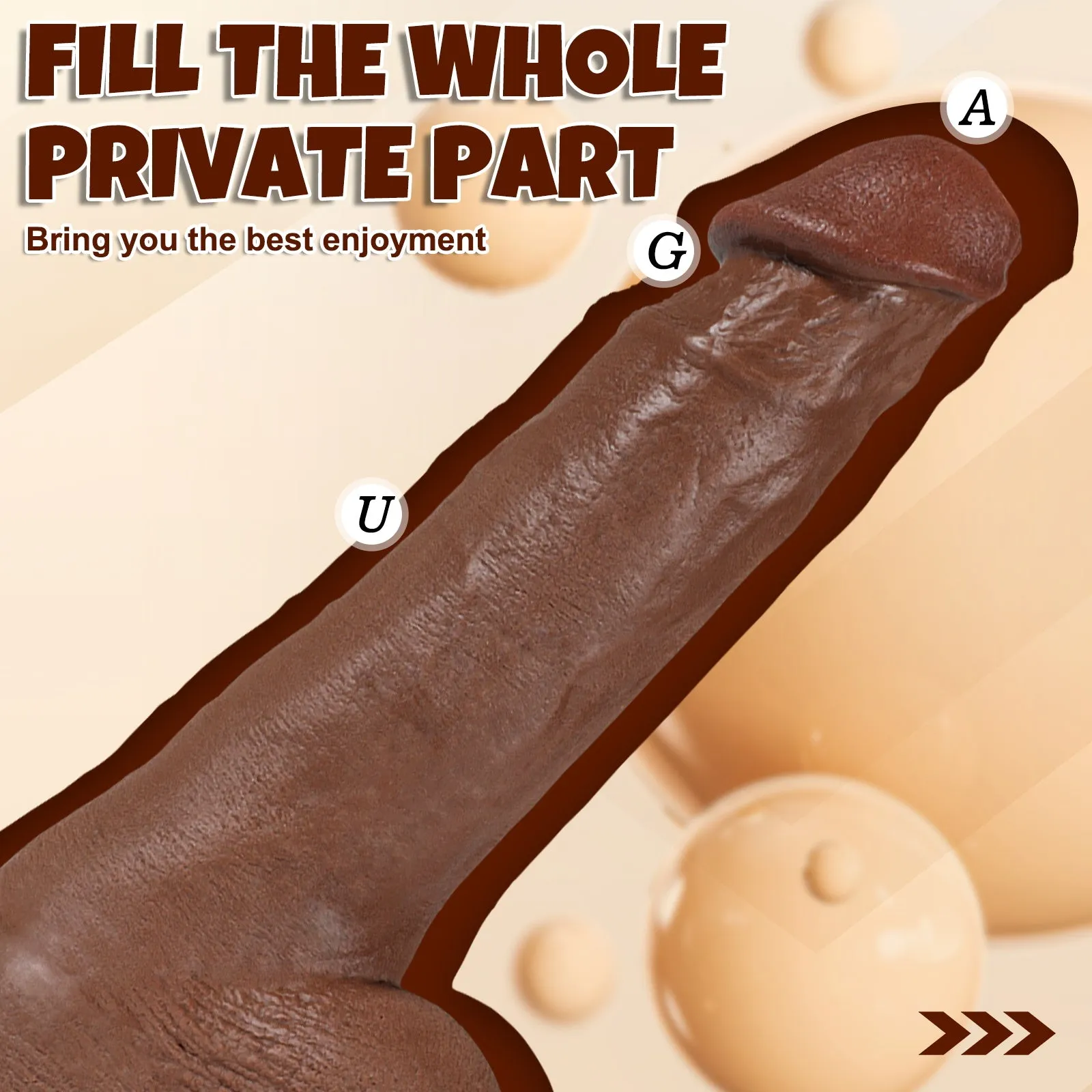 11-Inch Realistic TPE Dildo for Deep Pleasure