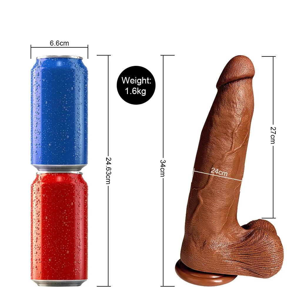 13-Inch Length 3-Inch Diameter Extra-Thick Big Dildo