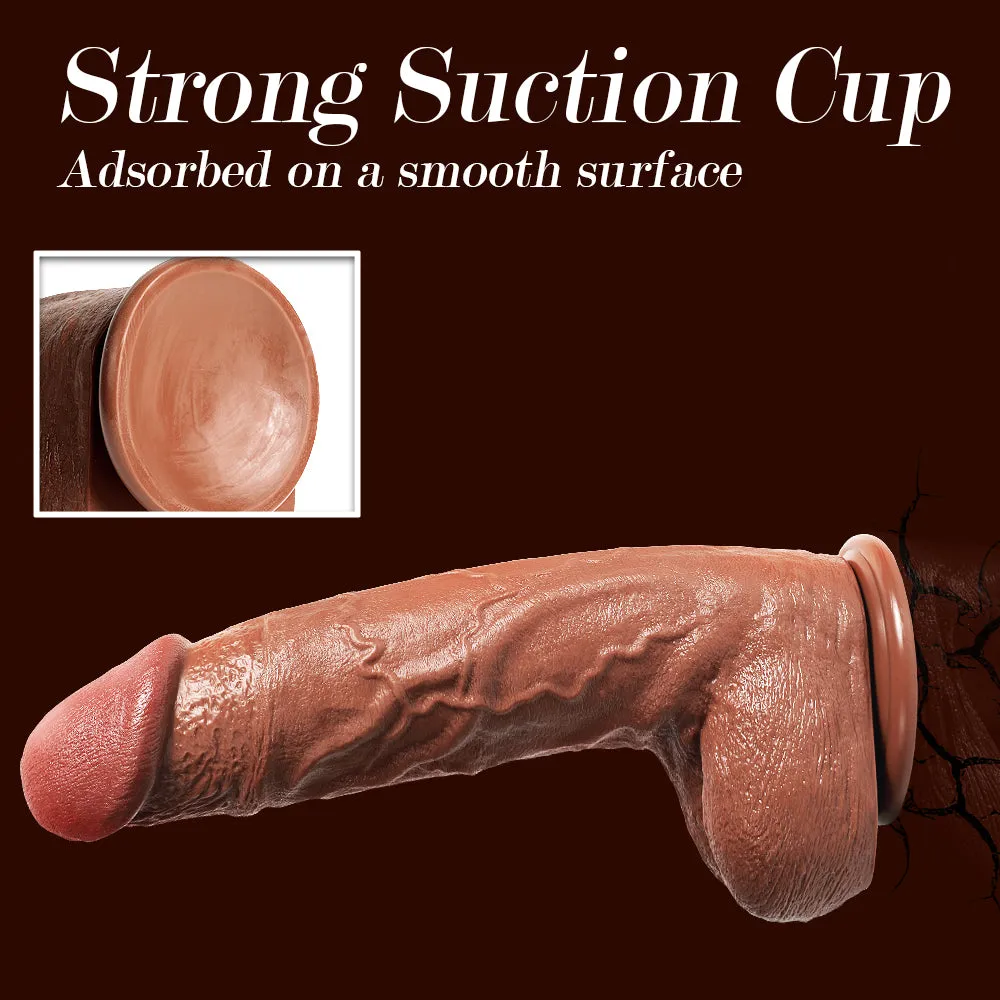 13-Inch Length 3-Inch Diameter Huge Thick Realistic Dildo