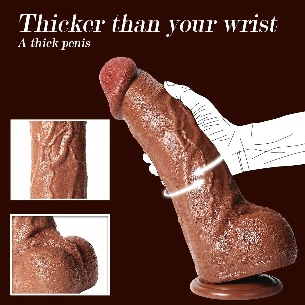 13-Inch Length 3-Inch Diameter Huge Thick Realistic Dildo