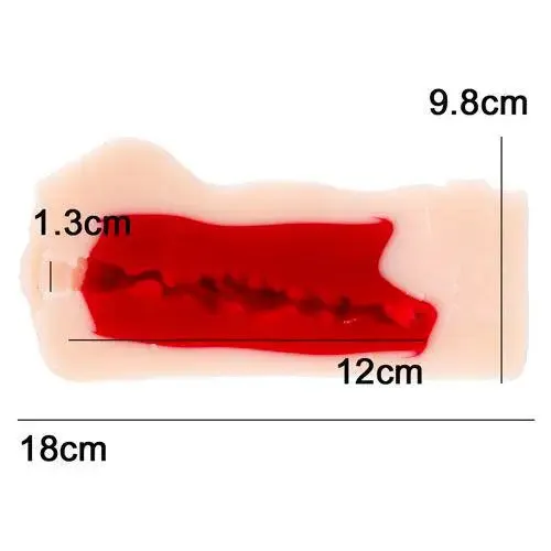 7-inch Utensil Race Realistic Feel Flesh Pink Vagina Male Masturbator