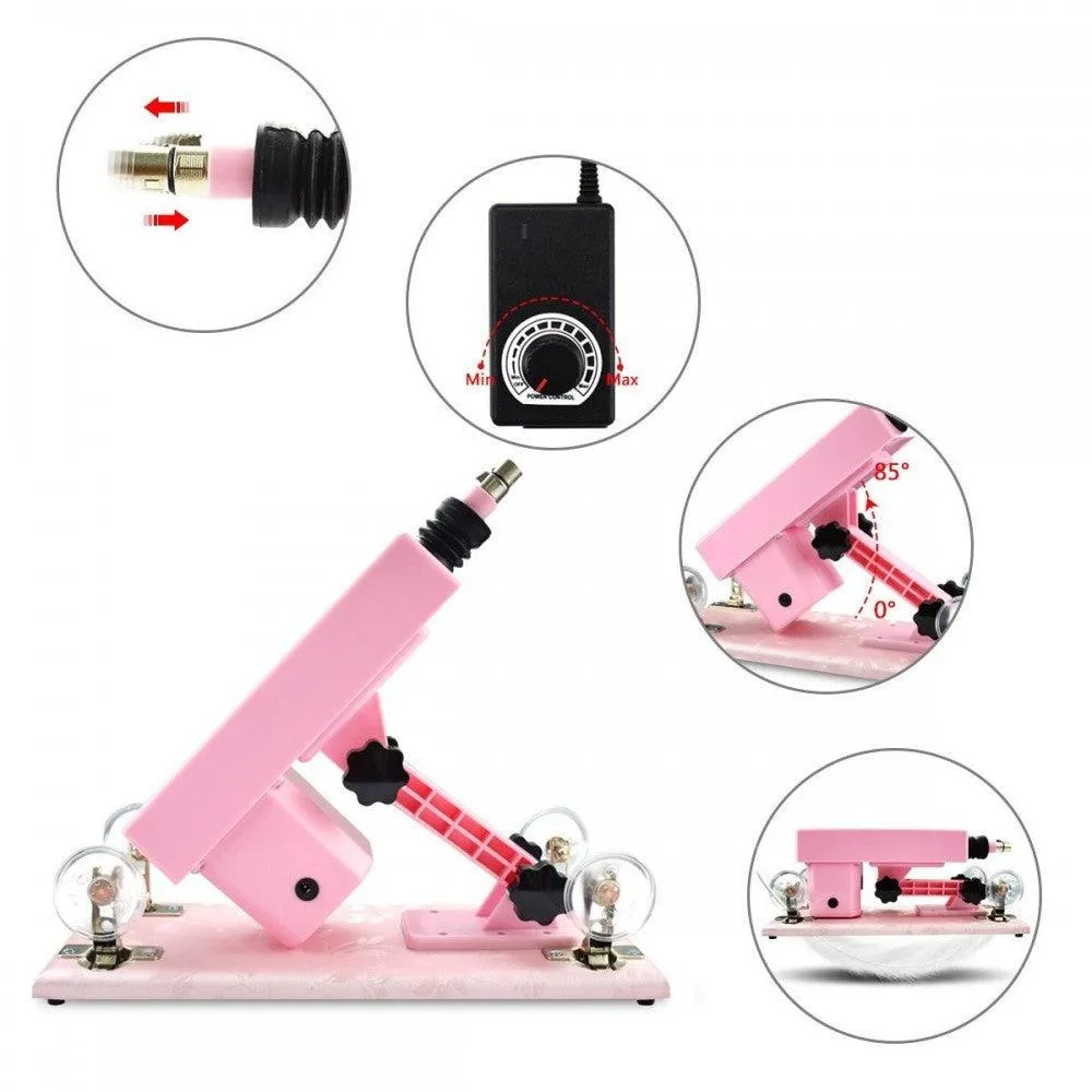 Adjustable Speed Automatic Pink Sex Love Machine