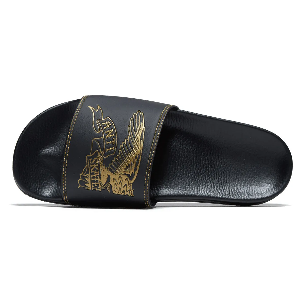 Anti-Hero Basic Eagle Slide Shoes - Black/Gold