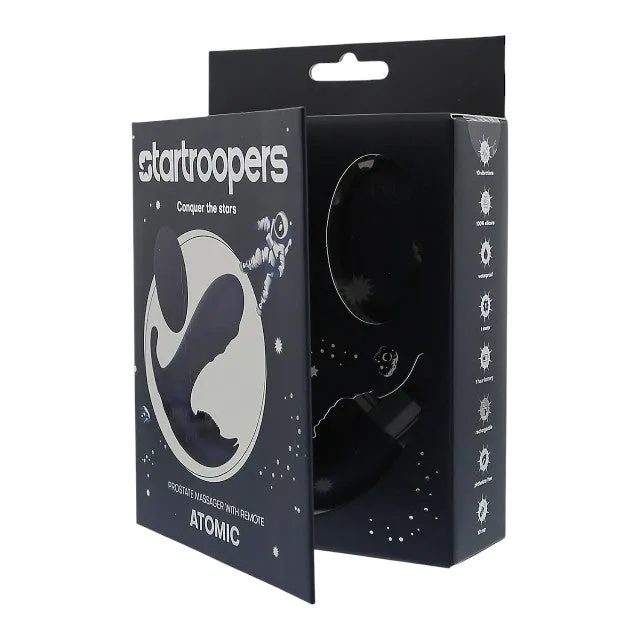 Aparat de masaj DREAMTOYS Startroopers Atomic. pentru stimulare anală. punctul P și perineu. 10 funcții de vibrație. albastru