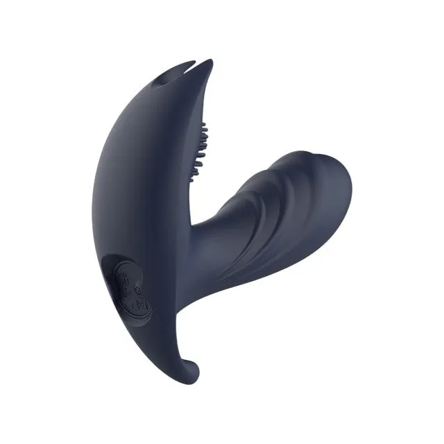 Aparat de masaj DREAMTOYS Startroopers Atomic. pentru stimulare anală. punctul P și perineu. 10 funcții de vibrație. albastru