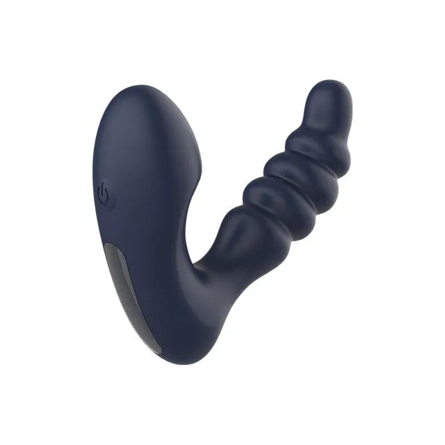 Aparat de masaj DREAMTOYS Startroopers Voyager. pentru stimulare anală și punctul P. 7 funcții de vibrație. albastru