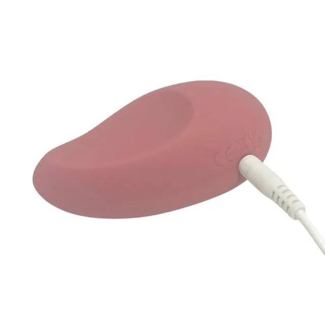 Aparat de masaj mini DREAMTOYS Nude Blair Pebble Massager. 10 funcții de vibrație. rezistent la apă IPX6. culoare roz