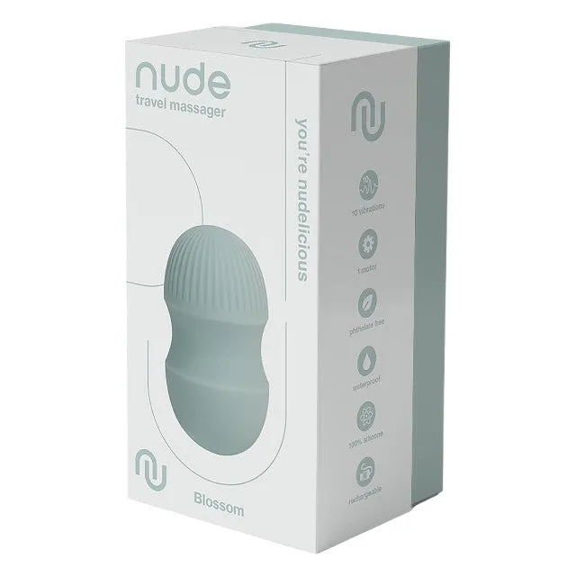 Aparat de masaj mini DREAMTOYS Nude Blossom Massager. pentru corp și zonele intime. 10 funcții de vibrație. verde