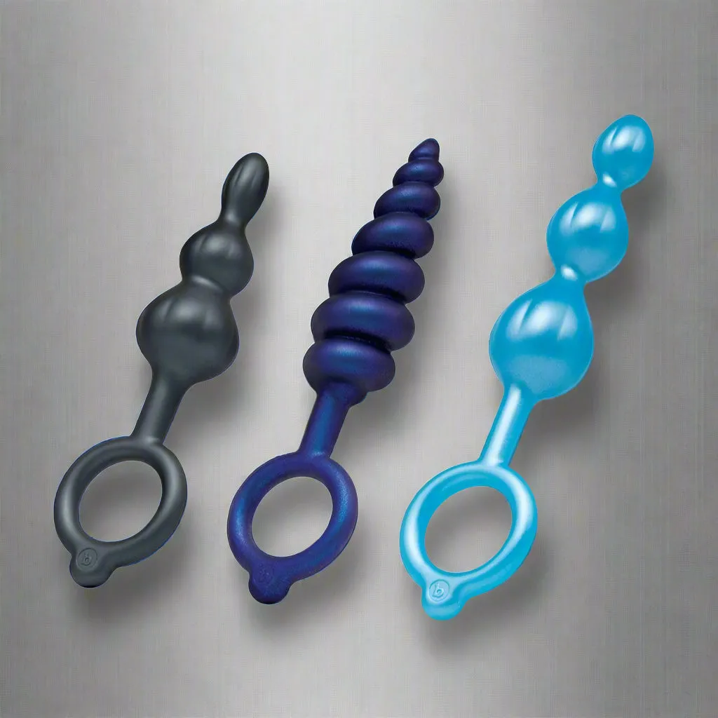b-Vibe Beaded Butties 3 Piece Anal Plug Set