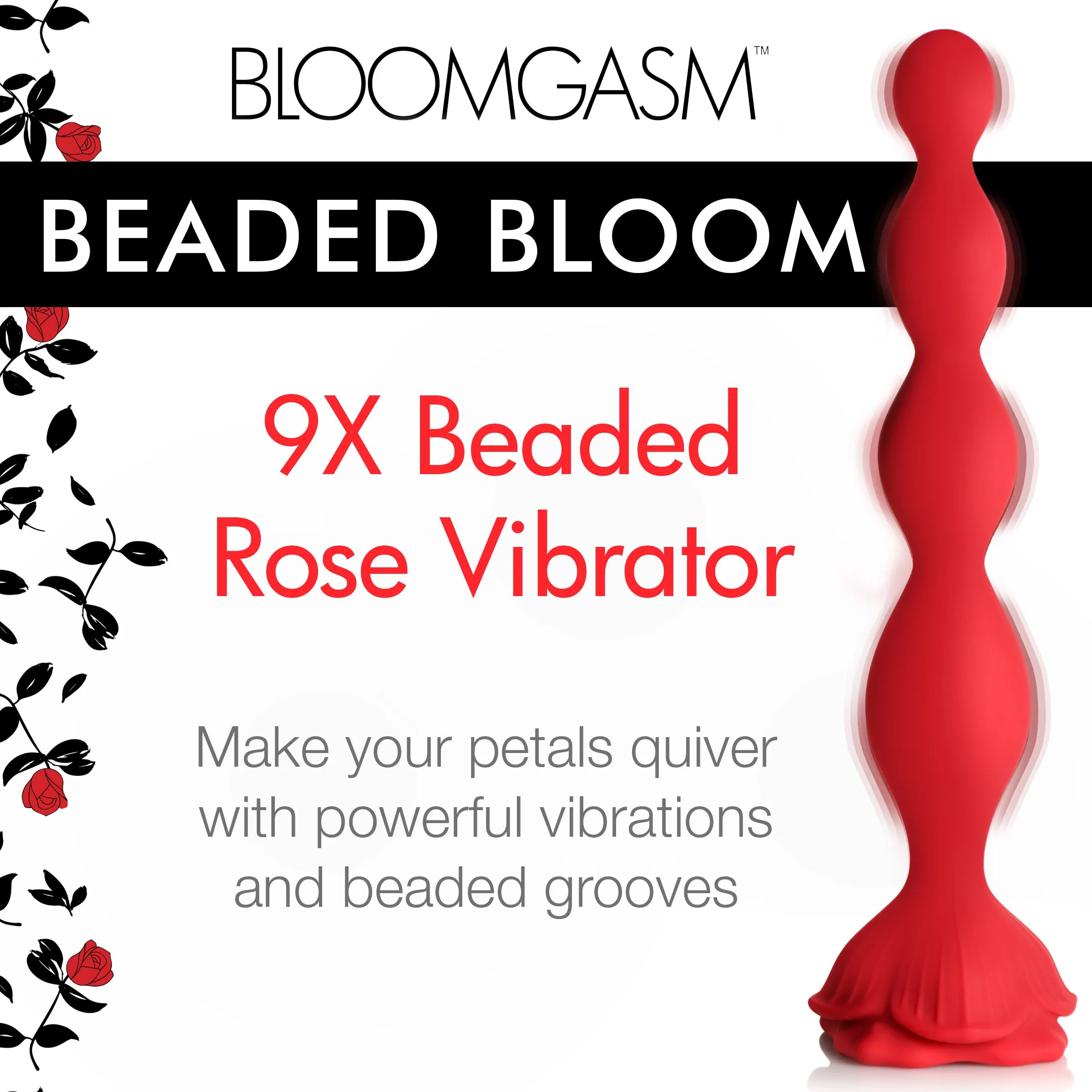 Beaded Bloom Rose Vibrator