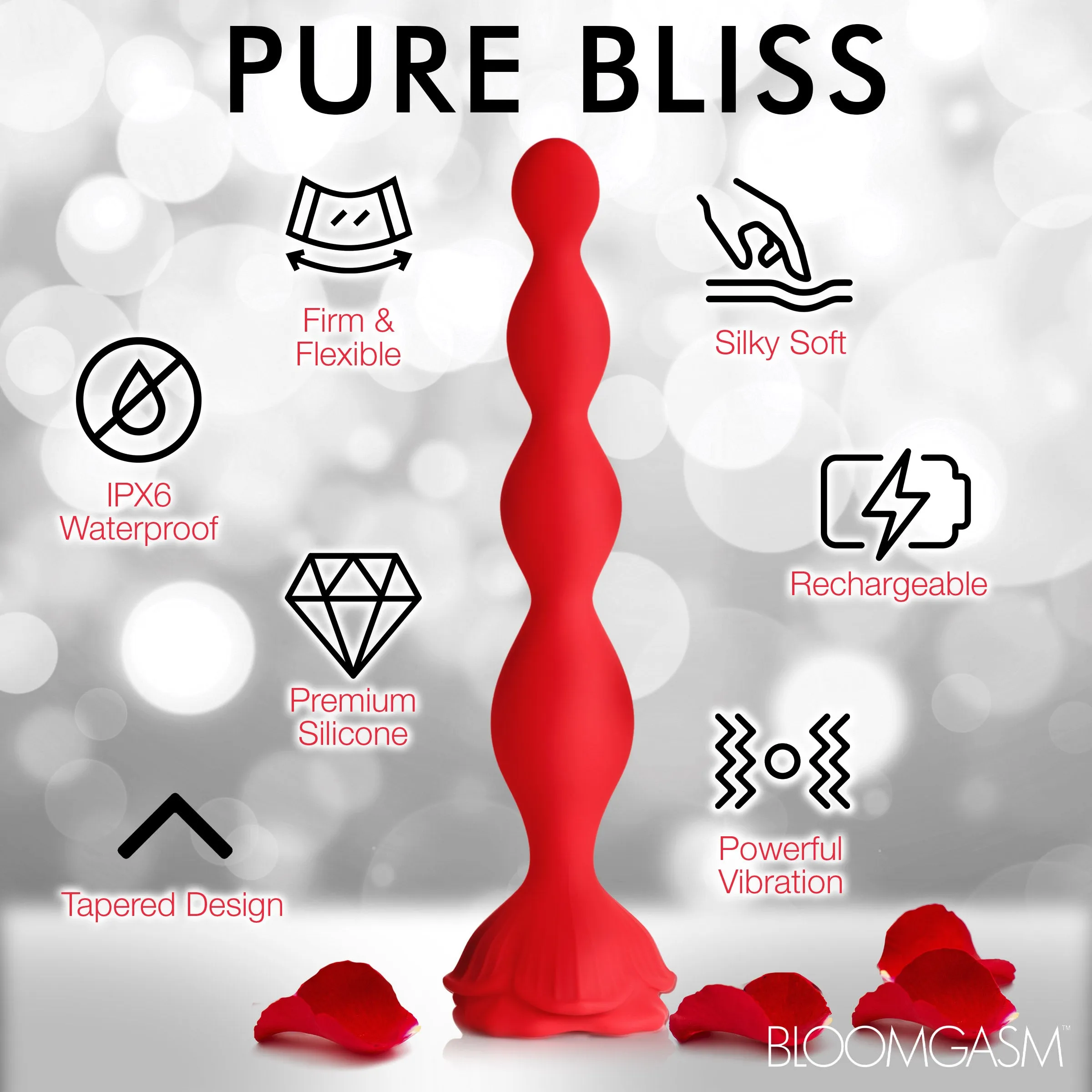Beaded Bloom Rose Vibrator
