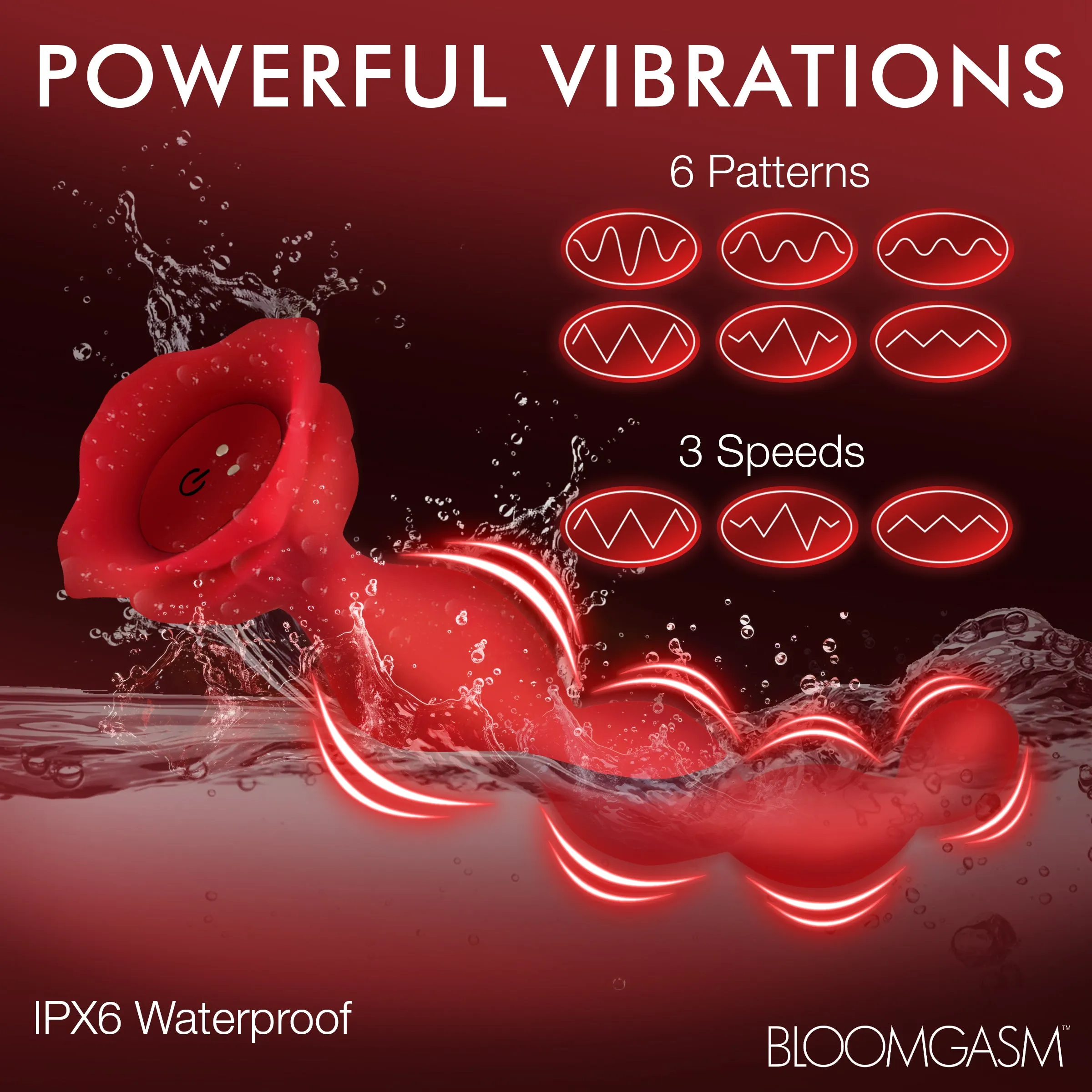 Beaded Bloom Rose Vibrator