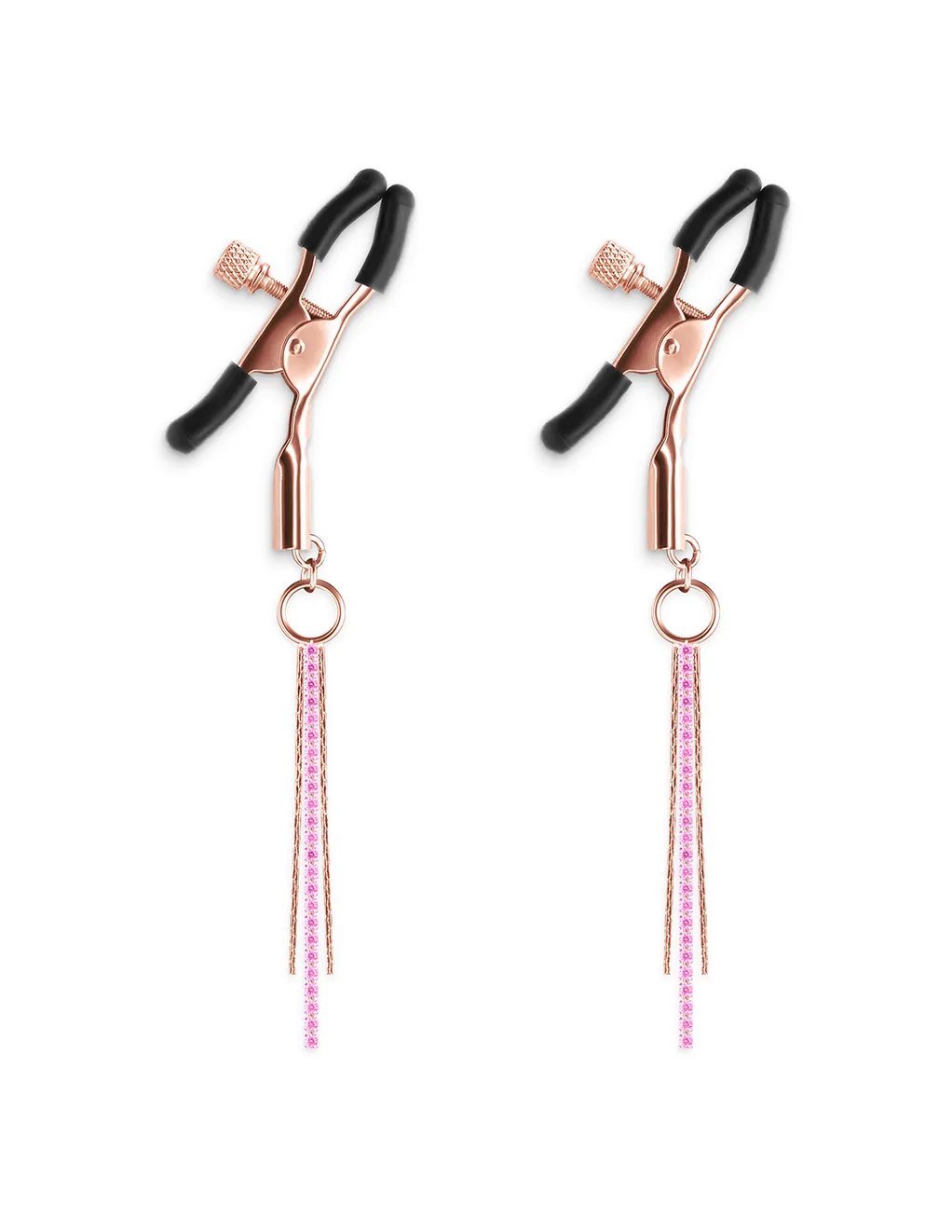 Bound Adjustable Metal 3 Tassle Clamps D3