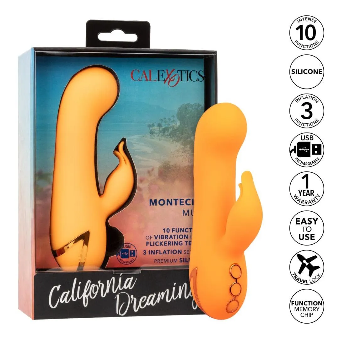 California Dreaming Monticeto Muse Inflatable G-Spot Rabbit - Orange