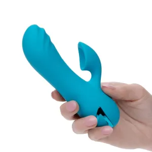 California Dreaming Sunset Beach Seducer Clit Sucking Mini Rabbit Vibrator - Blue