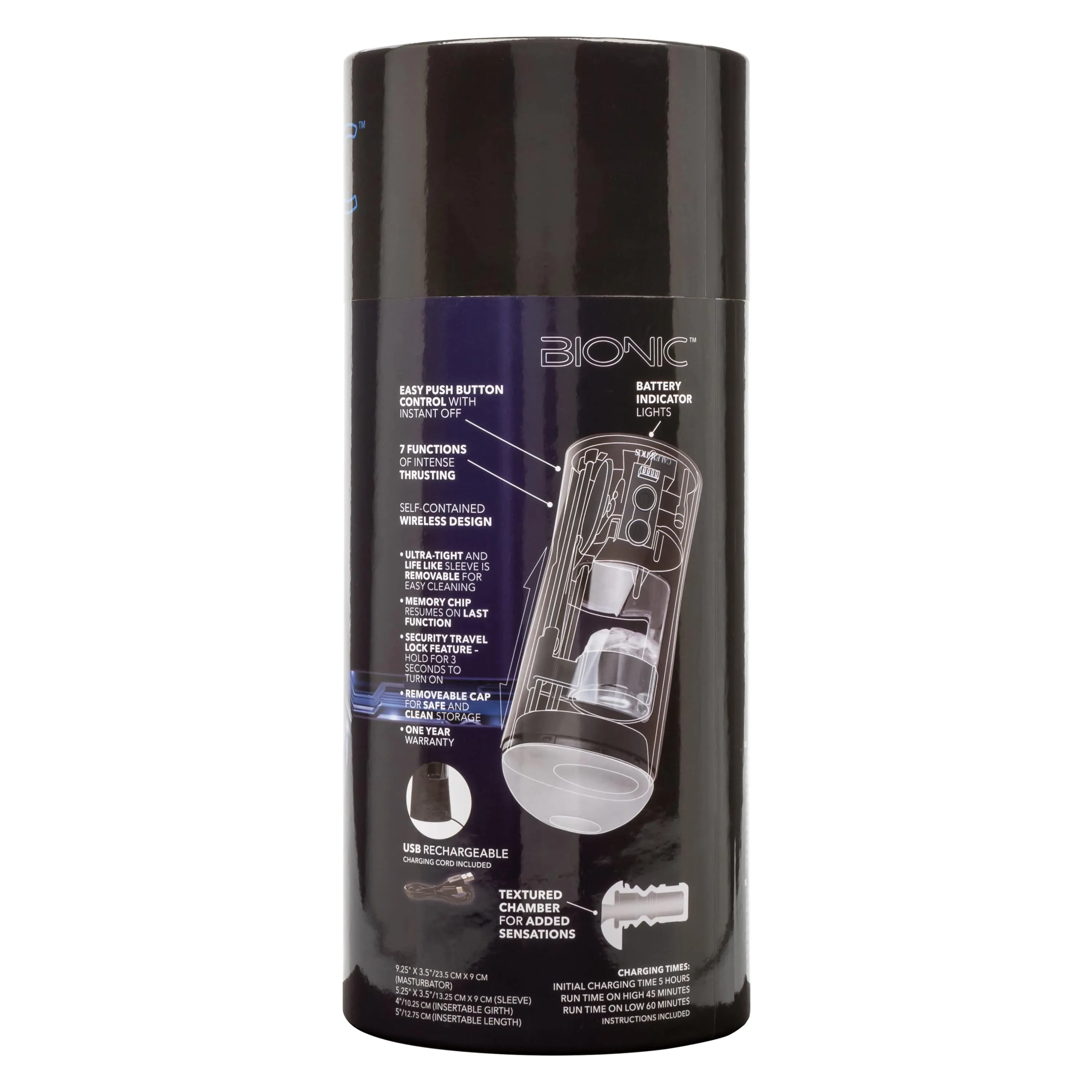 California Exotics - Bionic Power Stroking Masturbator (Black)