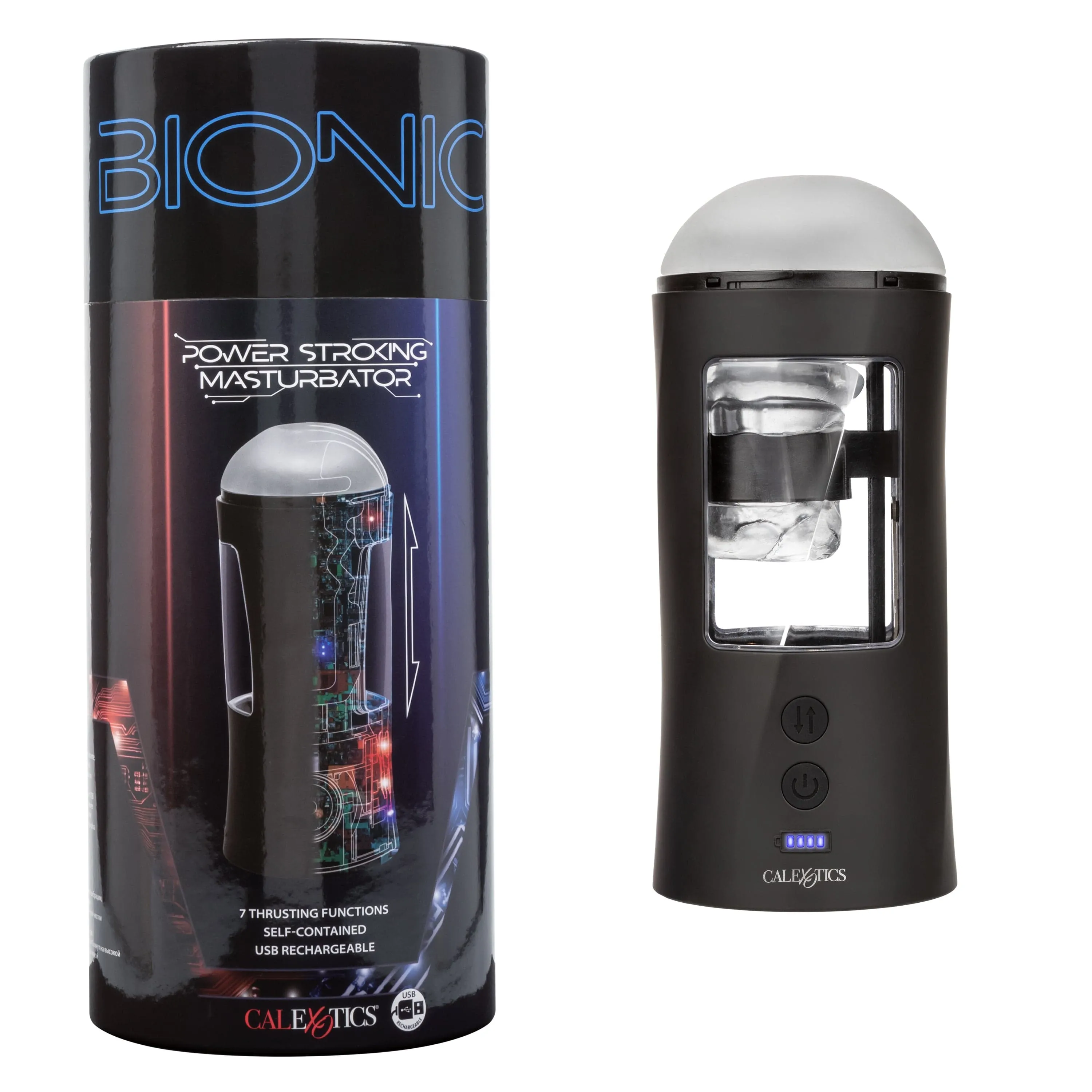 California Exotics - Bionic Power Stroking Masturbator (Black)