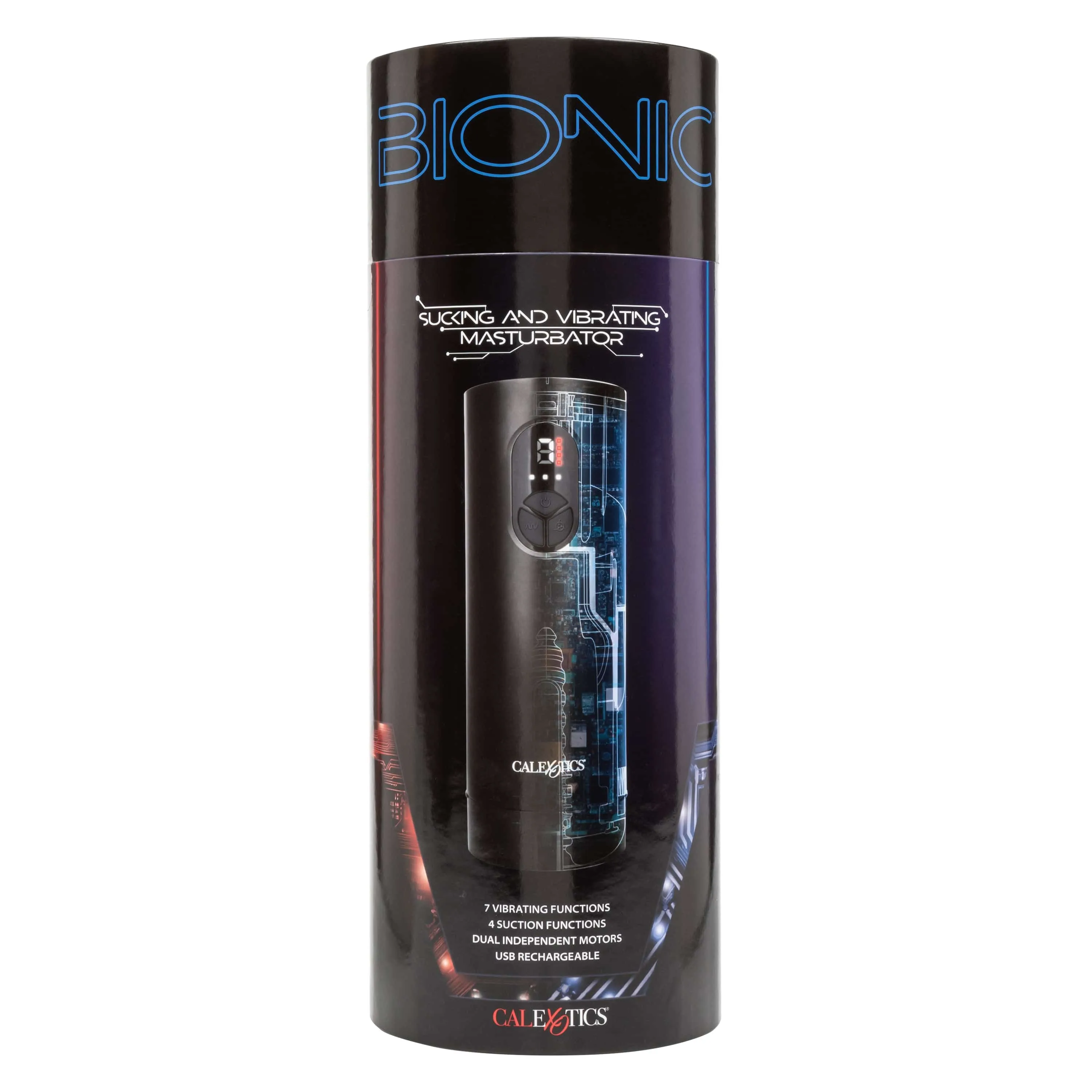 California Exotics - Bionic Sucking and Vibrating Masturbator (Black)