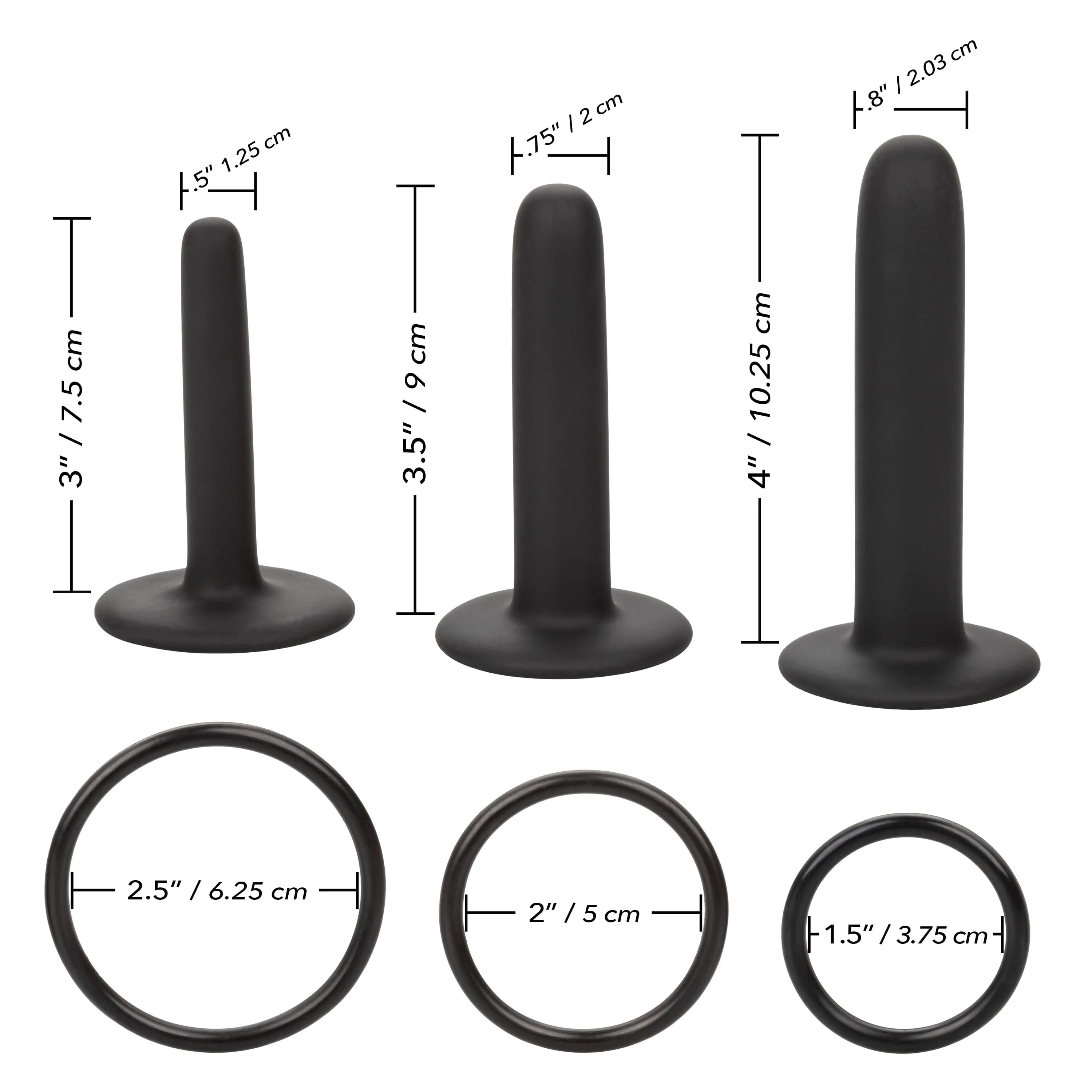 California Exotics - Boundless Silicone Pegging Kit Strap On (Black)