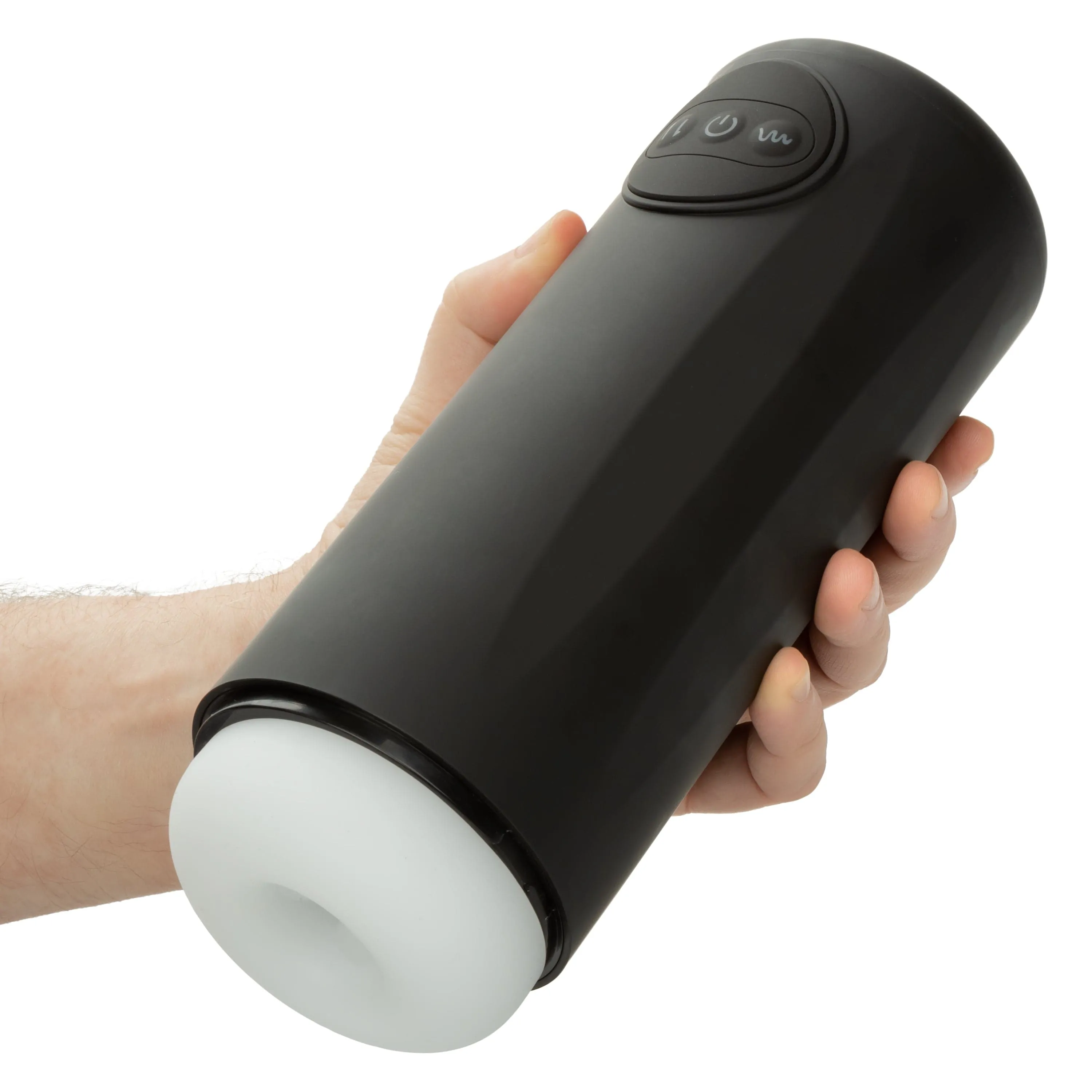 California Exotics - Optimum Power Vibrating and Thrusting Stroker Masturbator (Black)