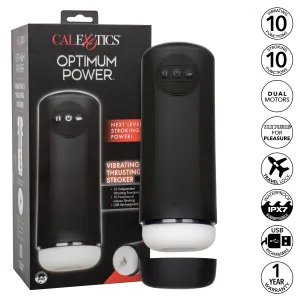 California Exotics - Optimum Power Vibrating and Thrusting Stroker Masturbator (Black)