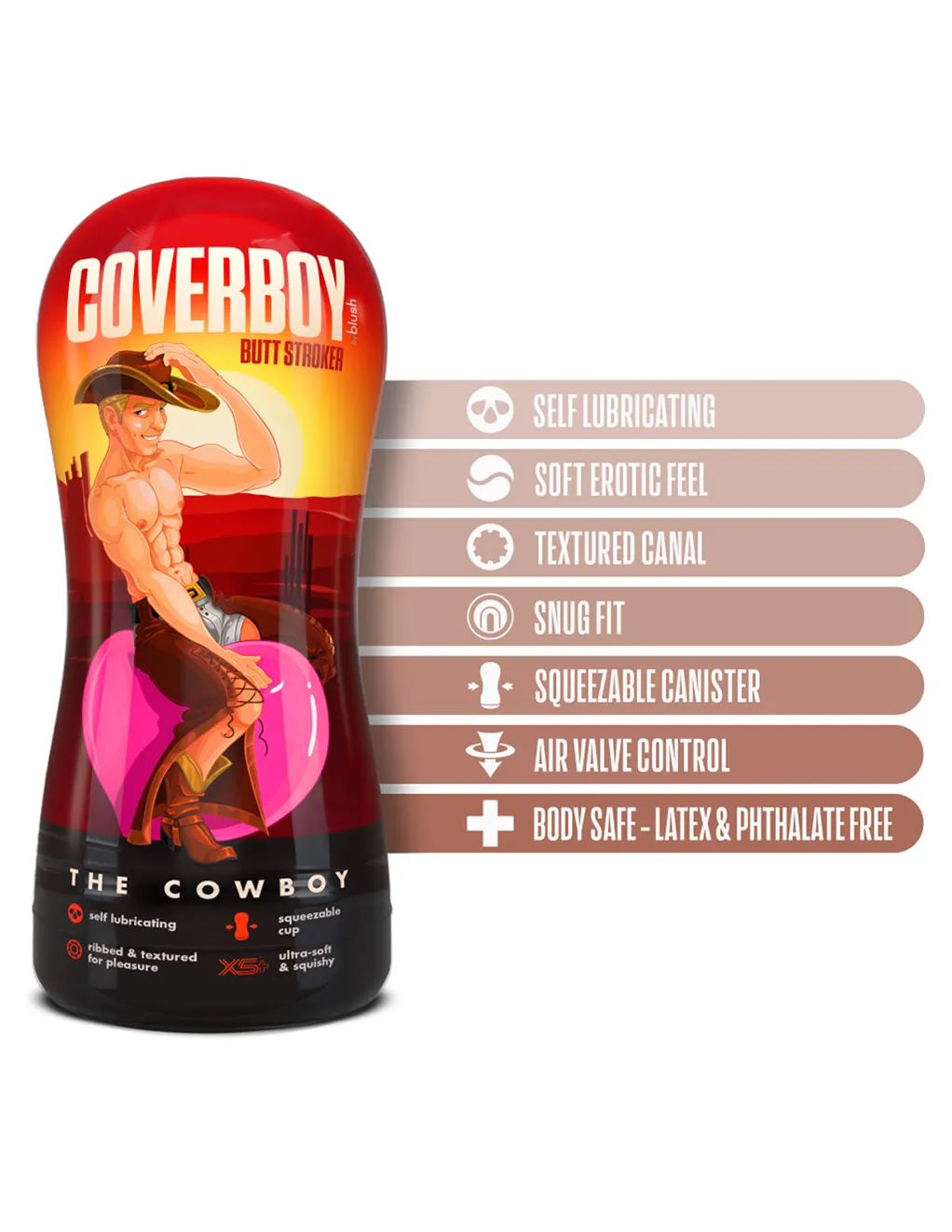 Coverboy The Cowboy Self Lubricating Stroker