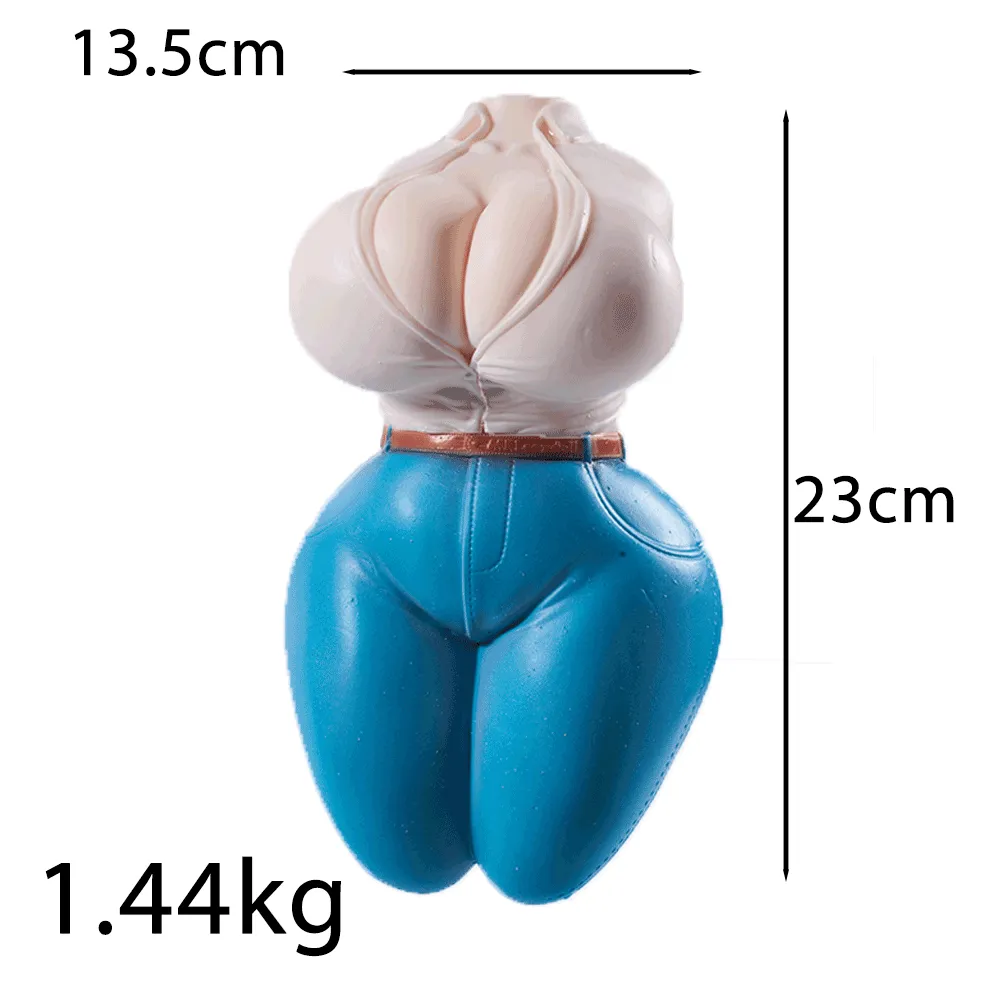 Denim Diva: Mini Sex Doll Torso Male Masturbator