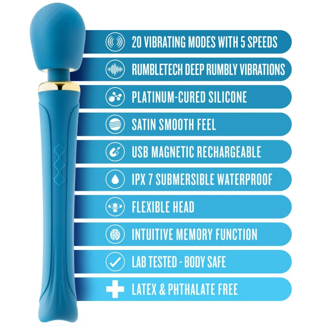 Dianna Rechargeable Rumbly Waterproof Wand Vibrator