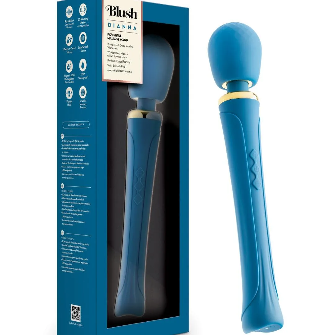 Dianna Rechargeable Rumbly Waterproof Wand Vibrator
