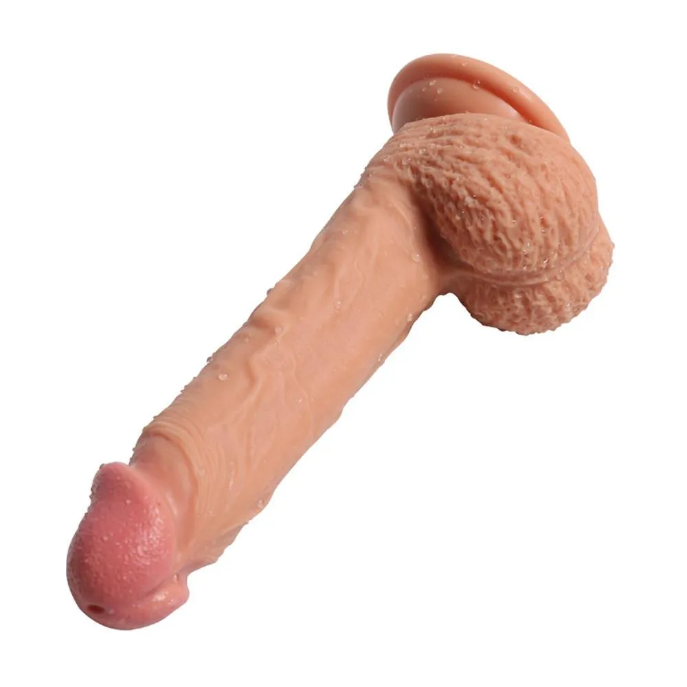 Double Layer Liquid Silicone Lifelike Penis with Strong Suction