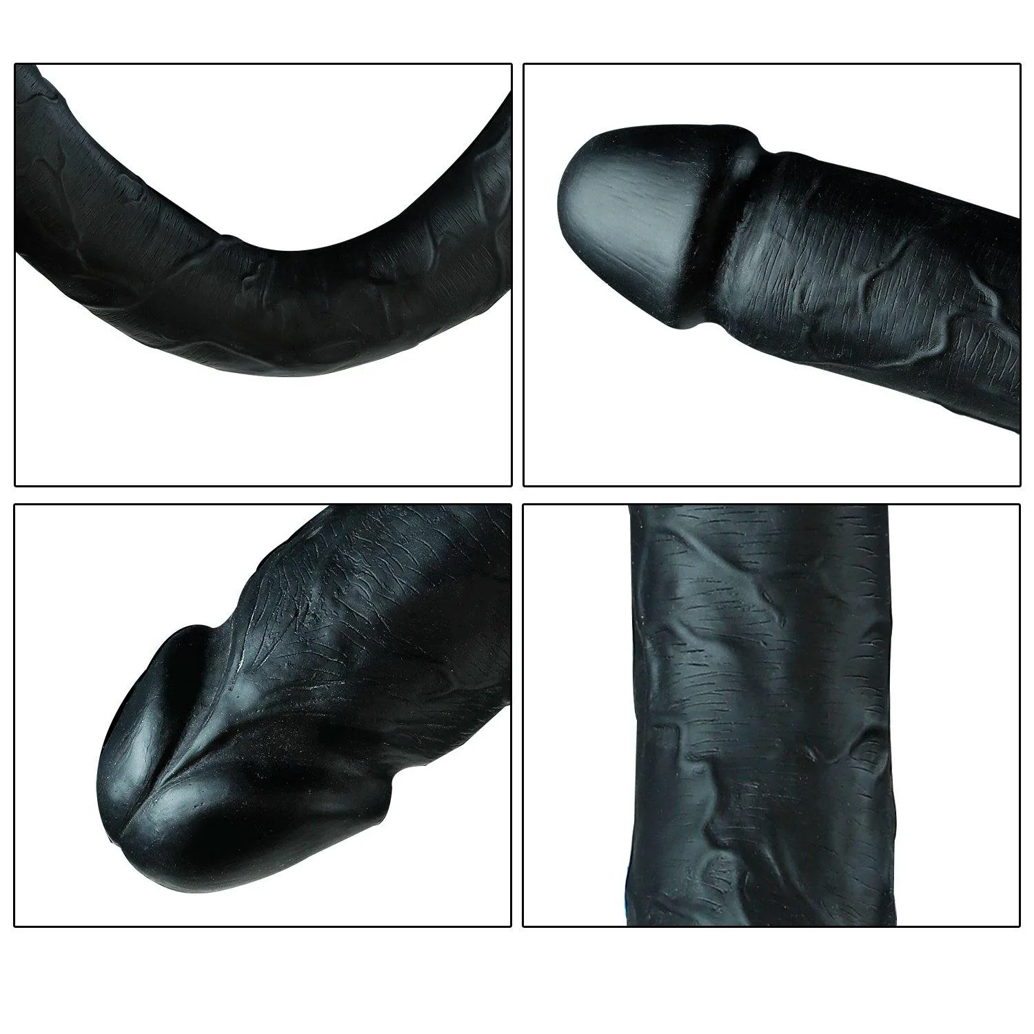 Double Side Dildo Realistic Silicone Dong Sex Toy for Women 18.1 inch
