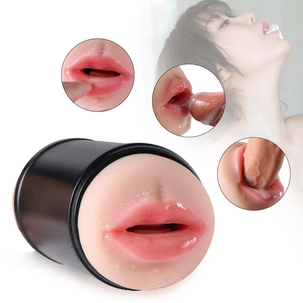 Double Sided Masturbator Pocket Pussy with Realistic Mouth