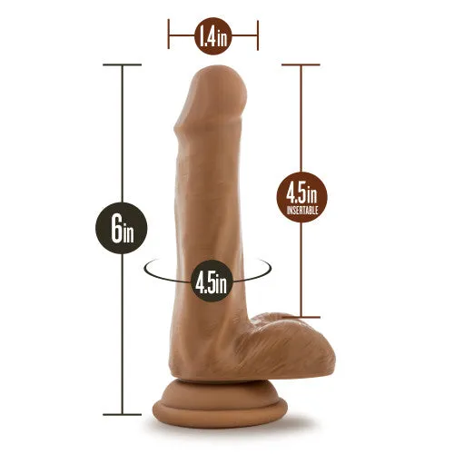DR SKIN Plus Posable dildo Mocha 16.5 x 3 cm