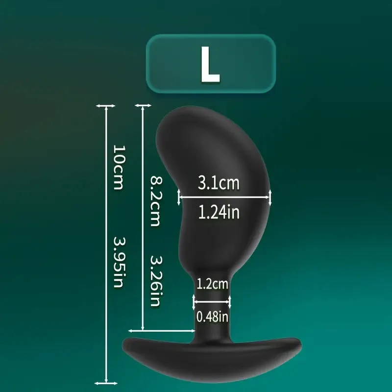 Ergonomic Silicone Anal Plug G-Spot Stimulator Prostate Massager For Men