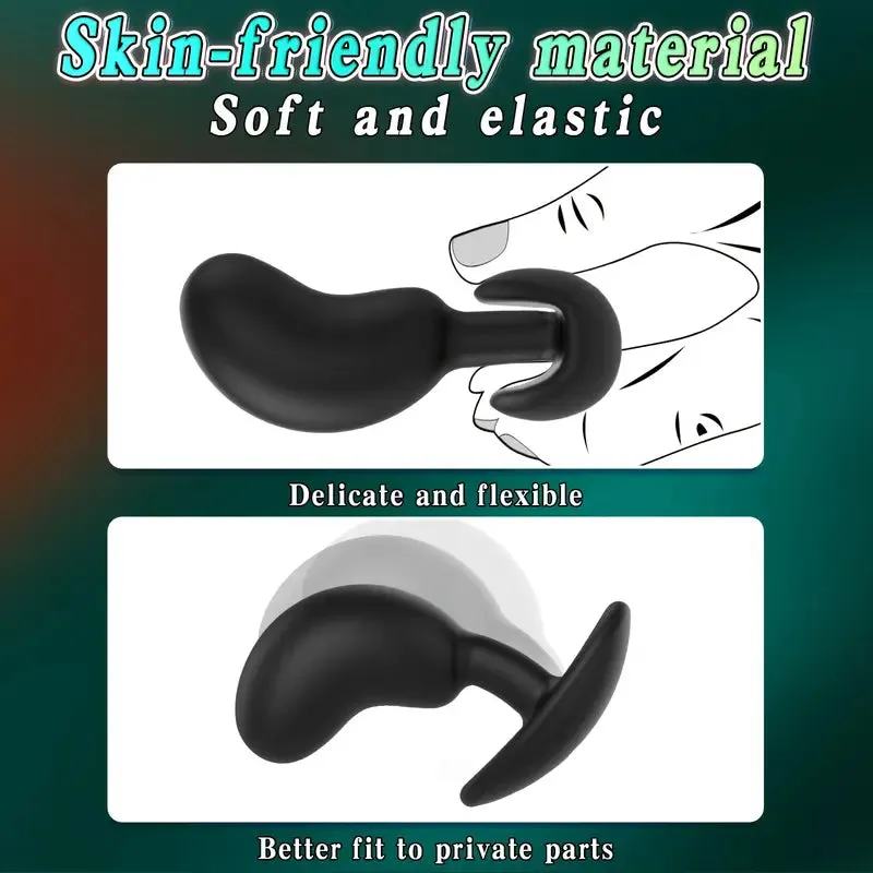 Ergonomic Silicone Anal Plug G-Spot Stimulator Prostate Massager For Men