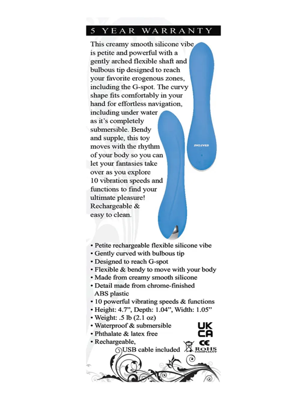 Evolved Blue Crush G-Spot Vibrator