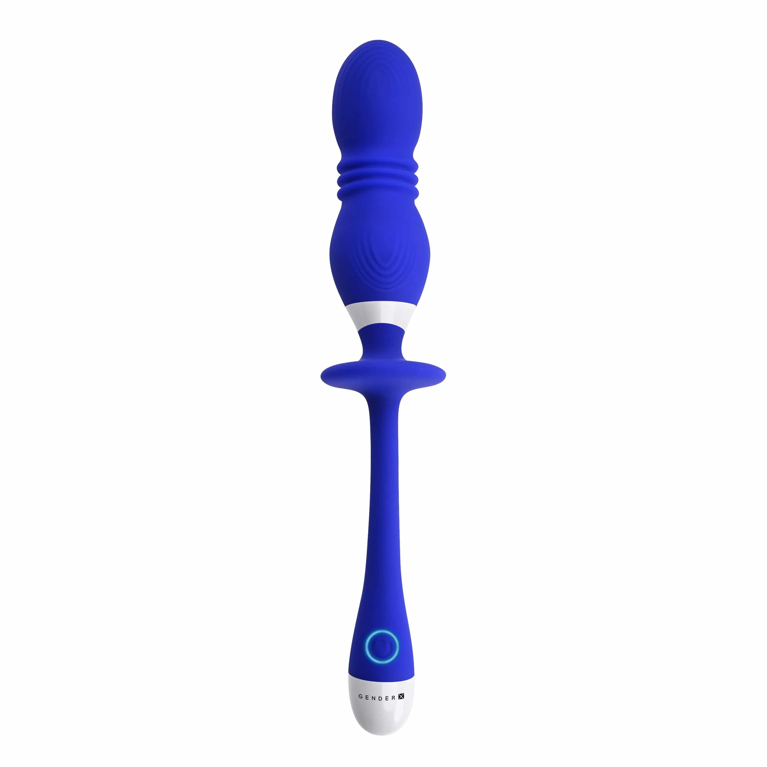 Evolved - Gender X Play Ball Thrusting Egg Vibrator (Blue)