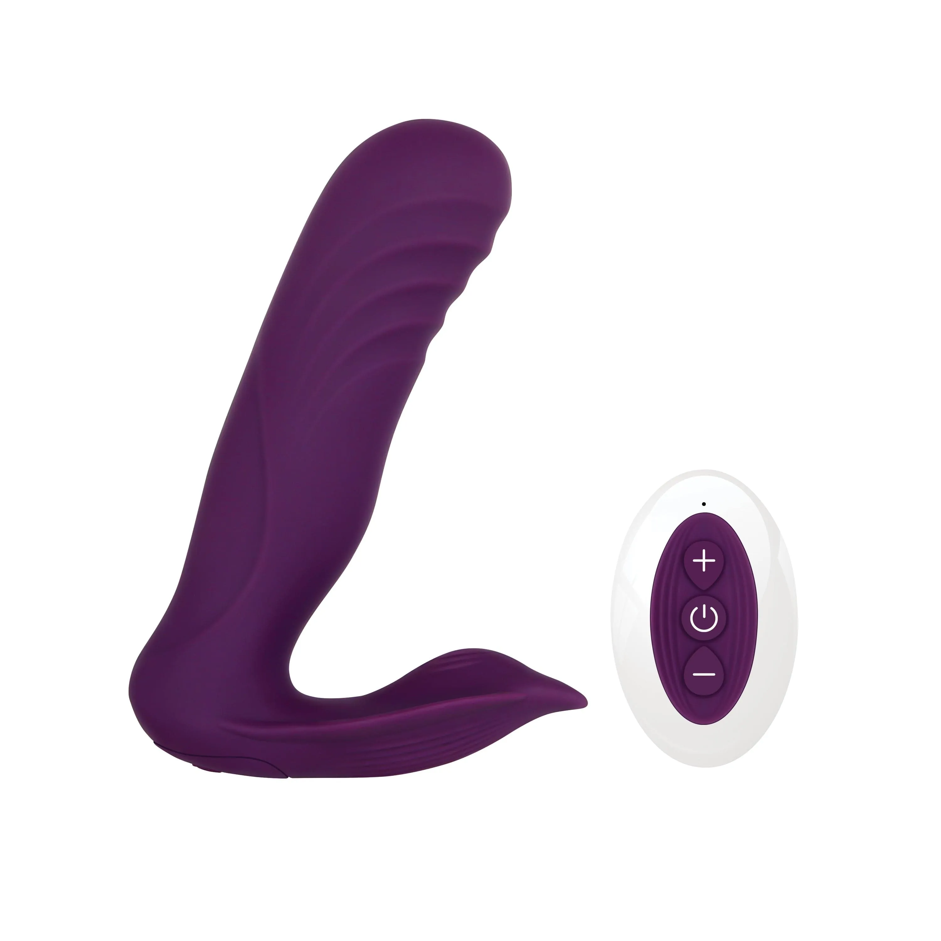 Evolved - Gender X Velvet Hammer Remote Thrusting Thumping Strapless Strap On (Purple)
