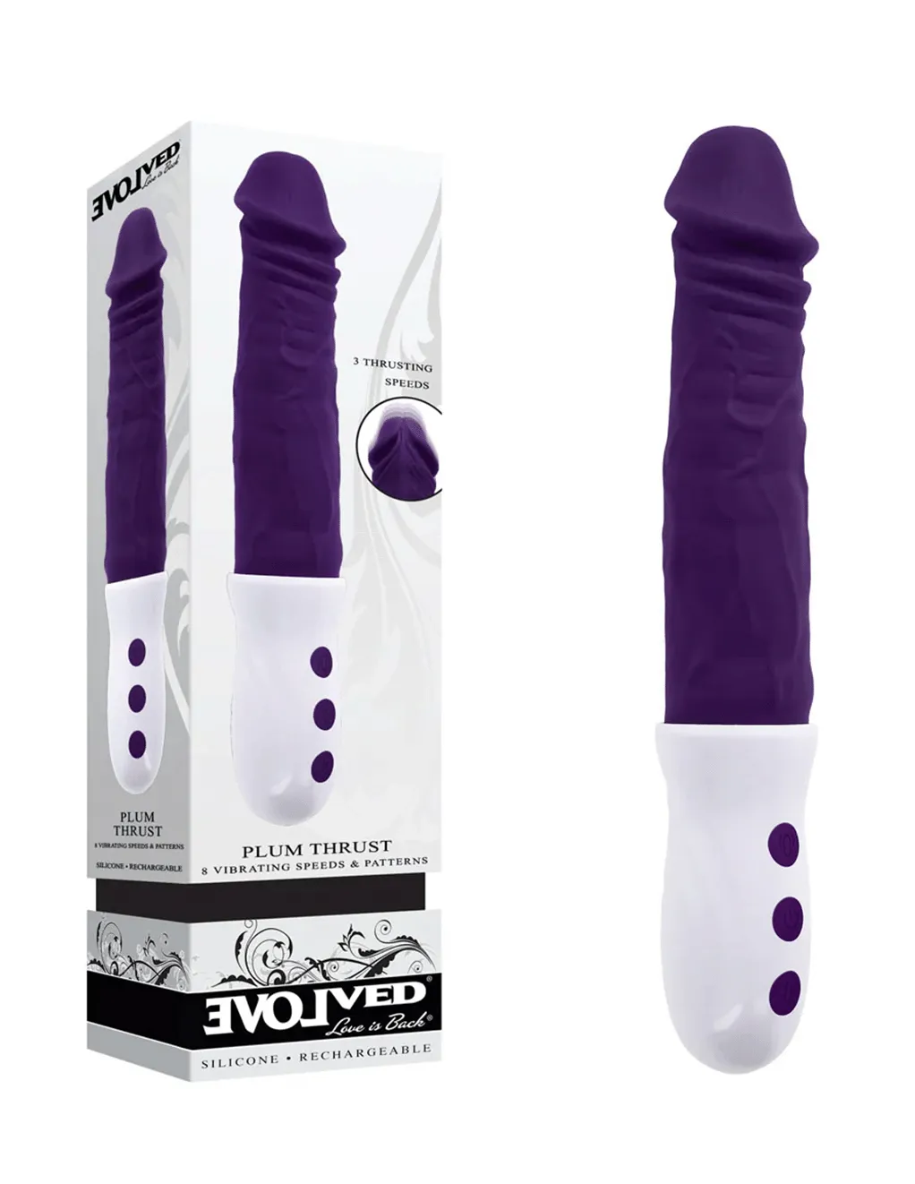 Evolved Plum Thrust Thrusting Vibrator