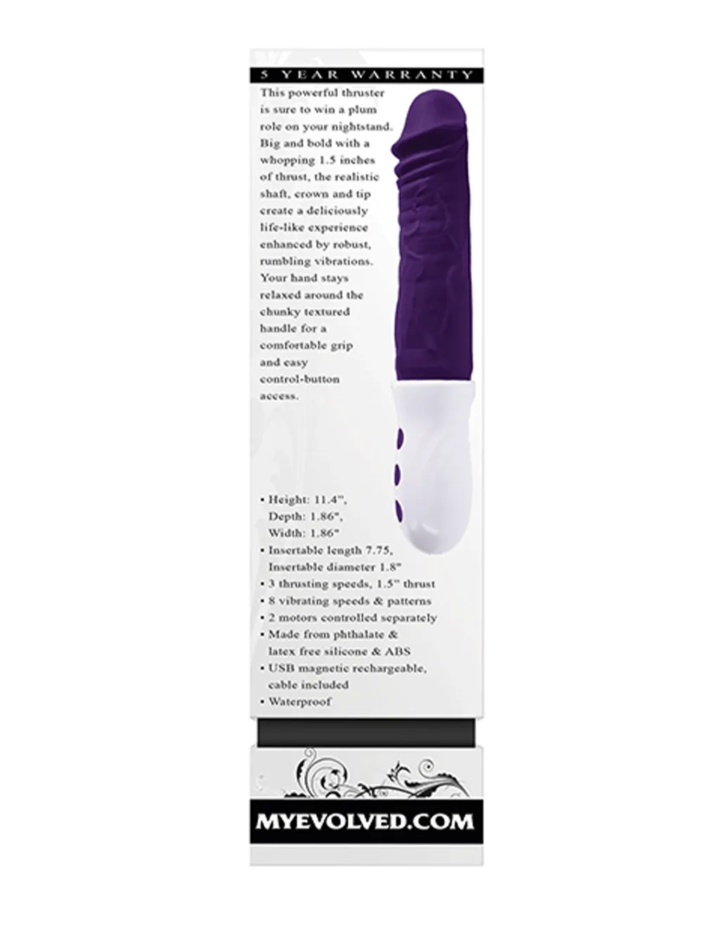 Evolved Plum Thrust Thrusting Vibrator