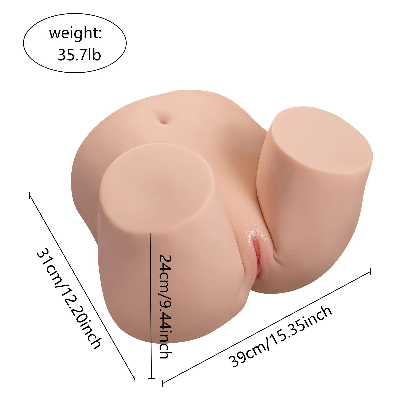 Fernanda: 35.7lb Waterproof Thrusting Sex Doll Torso