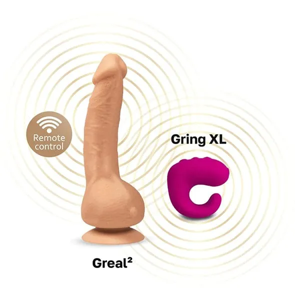 FT London - G Vibe Greal Mini Vibrating Realistic Dildo 7 (Flesh)