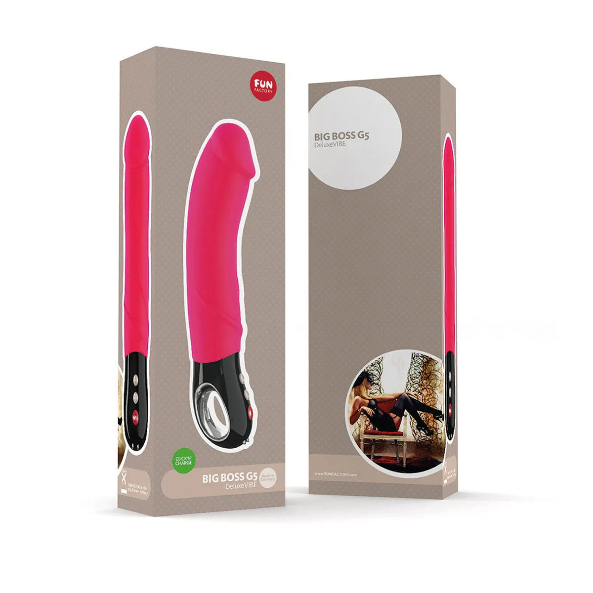 Fun Factory Big Boss Thick Vibrator - Pink