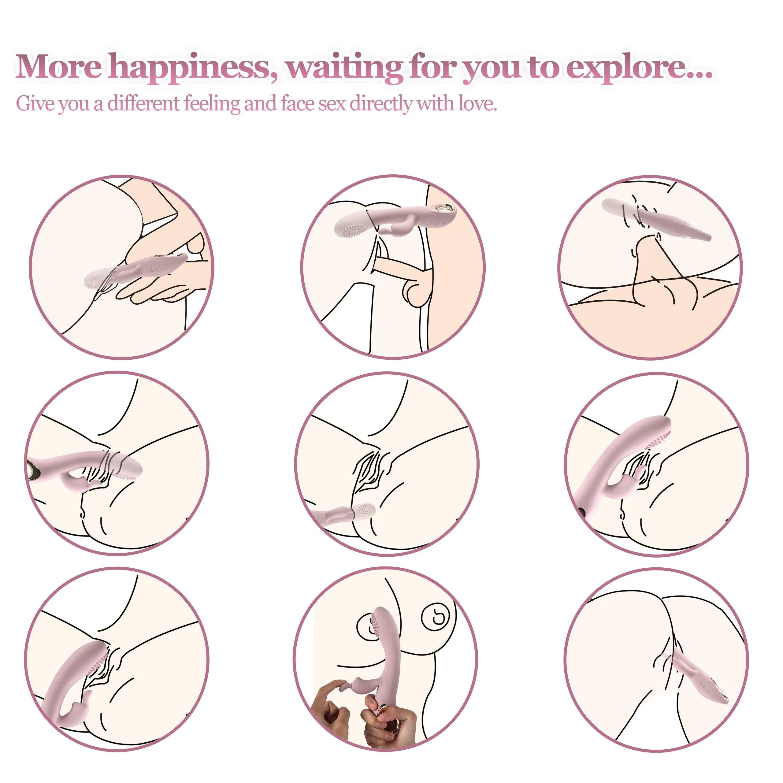 G Spot Rabbit Vibrator 10 Frequencies Clitoris Stimulation