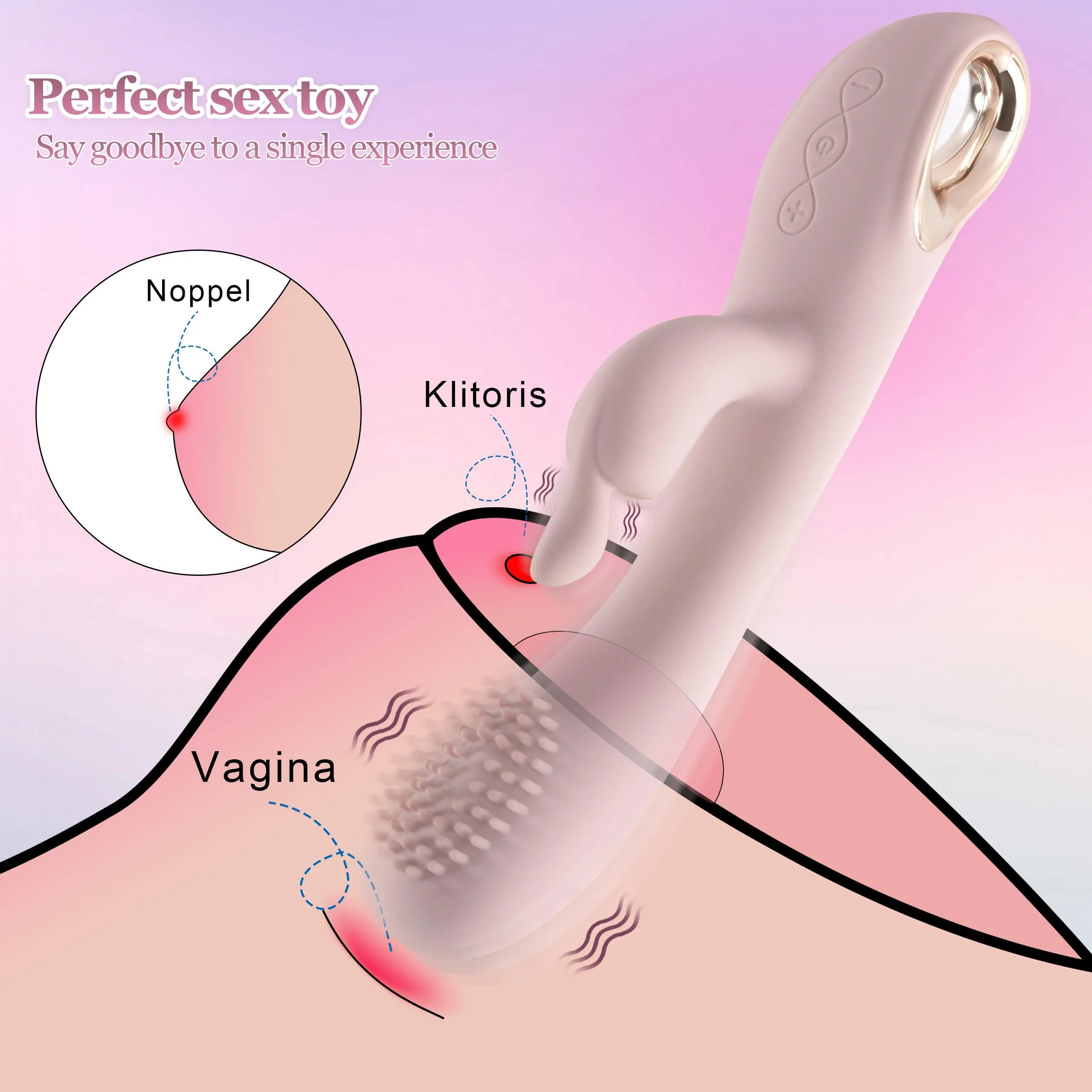 G Spot Rabbit Vibrator 10 Frequencies Clitoris Stimulation