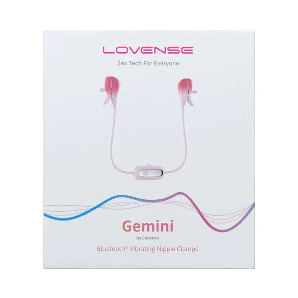 Gemini Bluetooth Vibrating Nipple Clamps by Lovense