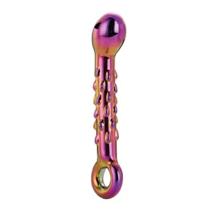 Glamour Glass Ribbed G-Spot Dildo 18cm x Ø 3.4cm