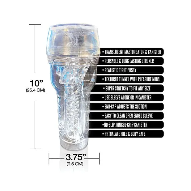 Happy Ending - MSTR B8 In the Clear Pussy Stroker Cup Masturbator (Clear)